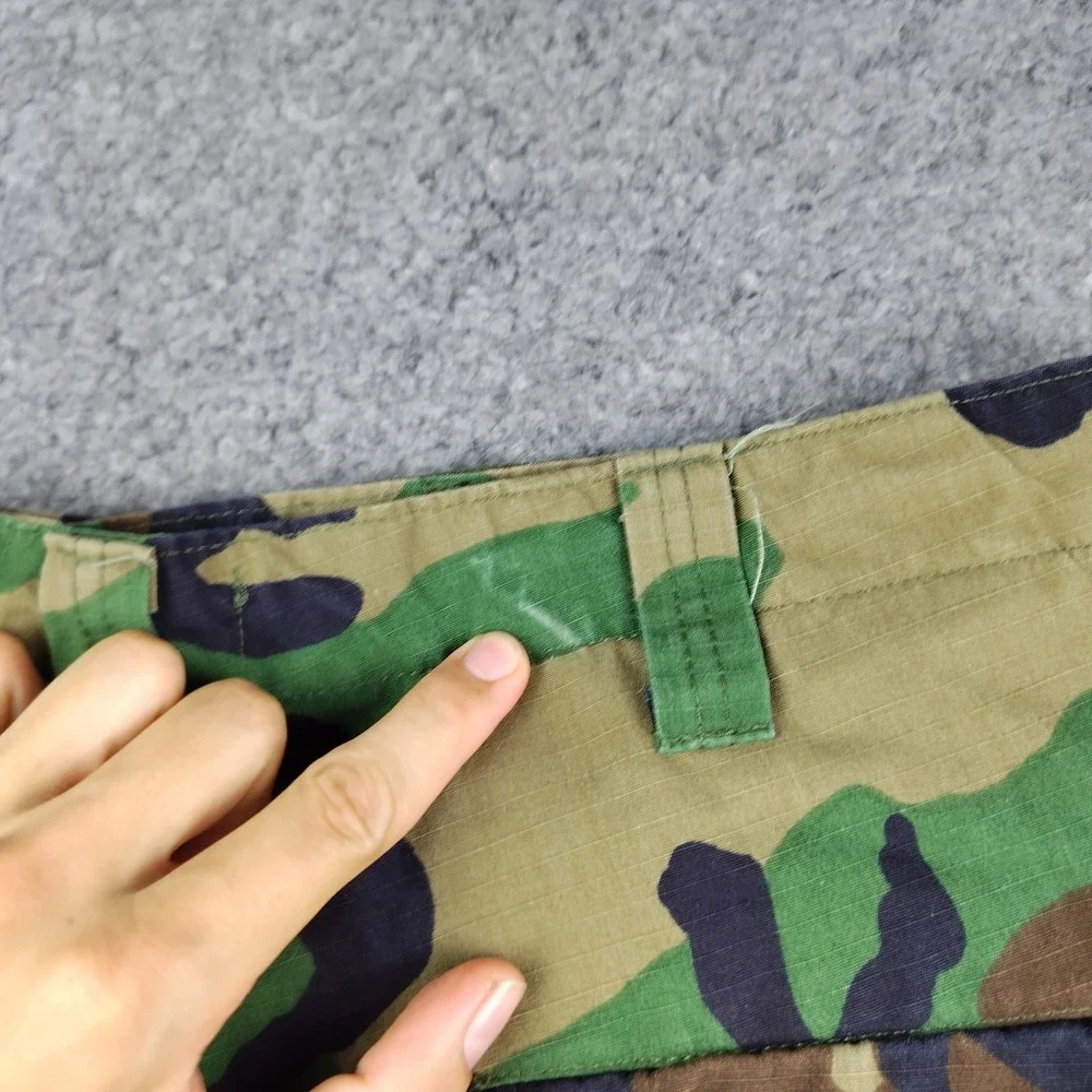 Tru-Spec Military Cargo Pants Woodland Camo BDU Medium Long Grunge Paratrooper